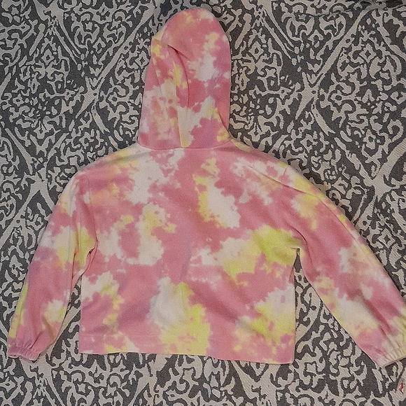 I am selling a medium size white yellow and pink stitch in Pine sweatshirt - Picture 2 of 2